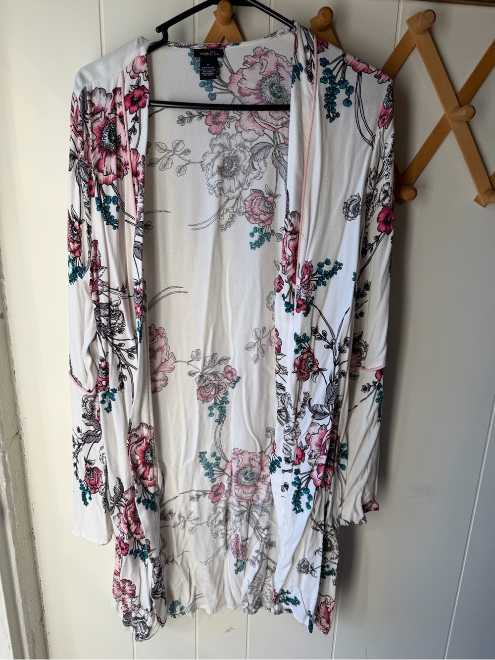 Floral Kimono with Bell Sleeves